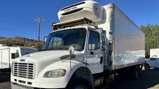 Stock 6348 Freightliner 24’ Reefer Box TruckThermo King reefer freezer unit T880 [upl. by Lonergan]