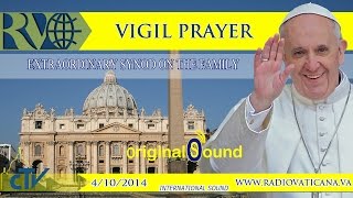 Vigil Prayer for the Preparation of the Extraordinary Synod 20141004 [upl. by Negriv]