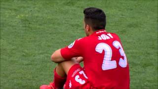 Ascenso del Real Sporting de Gijón 2015 en el Benito Villamarin [upl. by Steele]