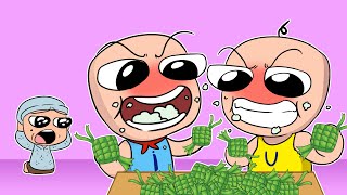 Upin Ipin Tamak Habiskan Semua Ketupat Lebaran [upl. by Vasili]