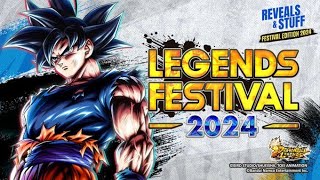 🔴 DRAGON BALL LEGENDS REVEALS ＆ STUFF LEGENDS FESTIVAL 2024 Special Edition Part 1 [upl. by Aisel]