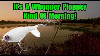 Whopper Plopper at Sunrise Topwater Fishing They were biting [upl. by Llered]