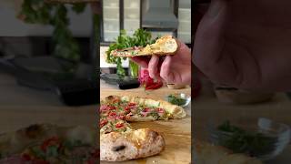 Spicy Zucchini amp Mushroom Pizza Bianco pizza pizzalover [upl. by Lepp]