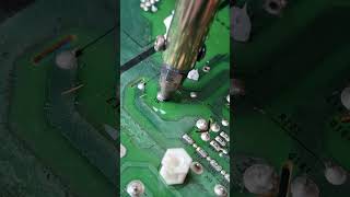 Polypropylene film capacitor removalelectronic shorts repair like [upl. by Bendicty975]