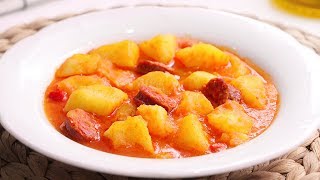 Patatas a la Riojana  Receta Tradicional muy Fácil Rápida y Deliciosa [upl. by Arehsat]