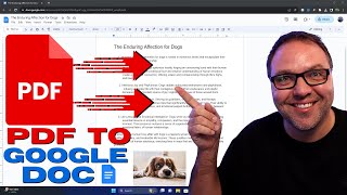 How to Convert PDF to Google Doc [upl. by Ydarb]