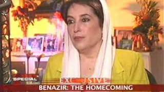 Benazir Bhutto The homecoming [upl. by Eniamart970]