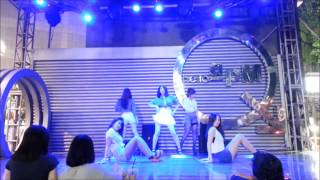 140926 오버스텝 동대문 hello APM part2  AOA 단발머리 짧은치마 dance performance [upl. by Paff780]