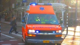 A1 COMPILATIE AMBULANCES AMSTERDAM KONINGINNEDAG 2013 [upl. by Crowe]