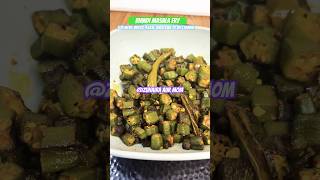 How to fry bhindi shorts \ ladyfingers fry recipe cooking food [upl. by Saeger]