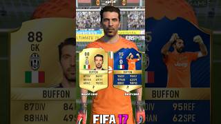 🇮🇹 GIANLUIGI BUFFON worst vs best card in EVERY FIFA 1023⚽shorts fifa eafc24 fc24 buffon [upl. by Angle]