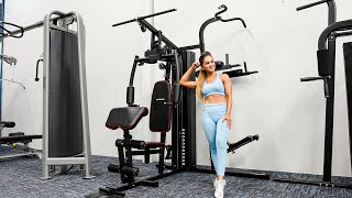 Home Gym with Pull Up Tower And Leg Developer Workout Video  Dynamo Fitness Equipment [upl. by Thorwald]