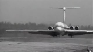 Ilyushin IL62 Interflug at Moscow Sheremetyevo Airport 1972 [upl. by Godewyn624]