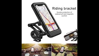 Universal Waterproof Bicycle Phone Holder Bike Motorcycle Handlebar Mobile Phone stand [upl. by Irim]