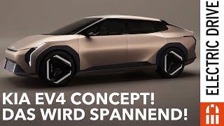 KIA EV4  die sportliche aber sparsame ElektroLimousine  Electric Drive News [upl. by Adnahsal]