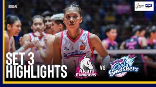 AKARI vs CREAMLINE  SET 3 GAME HIGHLIGHTS  202425 PVL ALLFILIPINO CONFERENCE  NOV 23 2024 [upl. by Yellek]