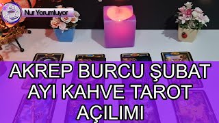 AKREP YUKSELEN AKREP BURCU ŞUBAT AYI KAHVE TAROT AÇILIMI burçyorumları [upl. by Ffoeg]