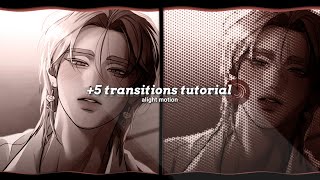 5 WARPYAESTHETIC TRANSITIONS TUTORIAL ALIGHT MOTION 55 [upl. by Eidnahs122]