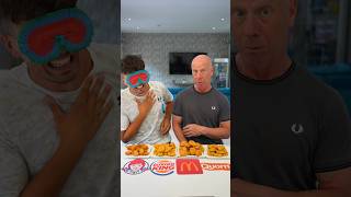 IMPOSSIBLE Guess the Chicken Nuggets Challenge 🍗 shorts [upl. by Aikahc]