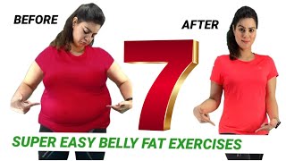 7 Easy Exercises To Lose Belly Fat At Home For Beginners  Achievable [upl. by Mackintosh695]