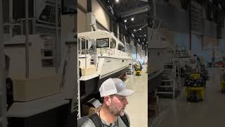 See the Unique Aspen Power Catamaran at Seattle Boat Show [upl. by Nnylyrehc]