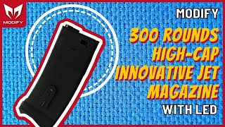 300 rounds HighCap Innovative JET magazine with LED [upl. by Hulburt726]