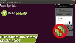 DISINSTALLARE APP DI SISTEMA ANDROID SENZA ROOT 😱 [upl. by Takken981]