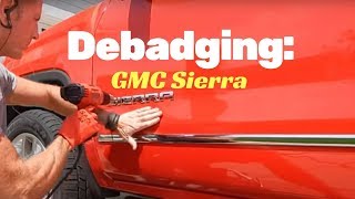 Debadging GMC Sierra Truck [upl. by Sprung]