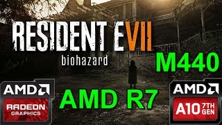 Amd R7 M440 Benchmark Resident Evil 7 [upl. by Shaine]