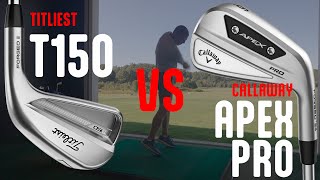 Titleist T150 vs Callaway Apex Pro  WGC Fits [upl. by Nipsirc156]