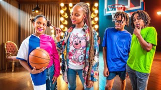 CRUSH amp BASKETBALL 🏀❤️ Ep2  Surprise Secret Makeover Mission  Tiffany LaRyn [upl. by Ado1]