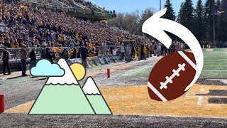 Highest FBS Elevation Game Atmosphere at Wyoming vs Nevada [upl. by Iasi]