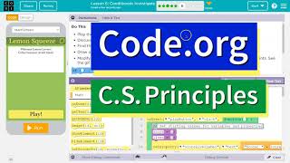 Codeorg Lesson 64 Conditionals Investigate  Tutorial and Answer  Unit 4 CS Principles [upl. by Katuscha]