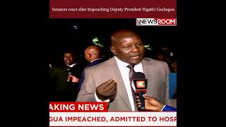 Senators react after Impeaching Deputy President Rigathi Gachagua [upl. by Nalehp]