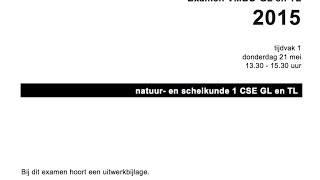 Uitleg Examen NaSk1 Natuurkunde Gl en TL 2015 tijdvak 1 [upl. by Devonna]