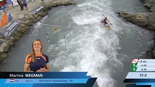 Martina Wegman  Kayak SemiFinal  2024 ICF Canoe Slalom World Cup Ivrea Italy [upl. by Mihcaoj]