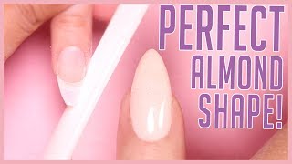 How to Shape an Almond Nail  Shaping Tutorial [upl. by Ling]