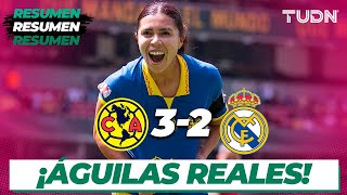 HIGHLIGHTS  América 32 Real Madrid  Amistoso Internacional Femenil  TUDN [upl. by Anitnuahs]