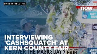 Eyewitness News interviews Cashquatch at the Kern County Fair [upl. by Yadrahc]