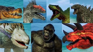 ALL 52 MODDED DINOSAUR SPECIES MONSTERS and PREHISTORIC ANIMALS  Jurassic World Evolution 2 [upl. by Aneehsar]