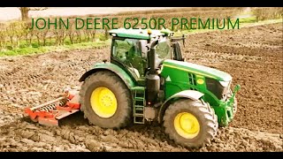 JOHN DEERE 6250R PREMIUM POWER HARROWING WITH KUHN POWER HARROW YORKSHIRE UK [upl. by Quarta]