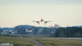 20112021 Sandefjord Torp Airport TRF  Landing Wizzair [upl. by Raval244]