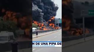 ÚltimoMomento  Enorme explosión sobre la autopista GuadalajaraColima  Shorts  Noticias GDL [upl. by Miculek840]