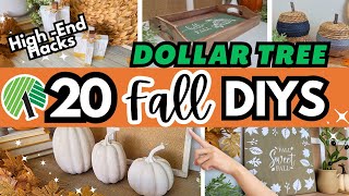 20 EASY Dollar Tree FALL DIYS amp HACKS You Need To Try 🍁 [upl. by Airotahs269]