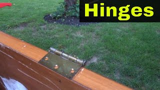 How To Mortise Door Hinges With A Router ToolFull Tutorial [upl. by Cull]