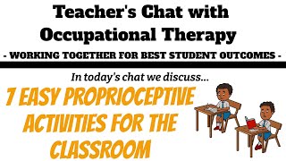 7 Easy Proprioceptive Activities for the Classroom [upl. by Natasha]