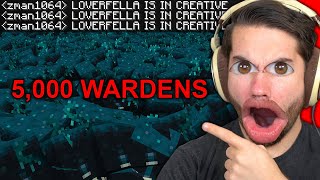 Crashing a Paytowin Minecraft Server with WARDENS  Loverfella [upl. by Aryl]