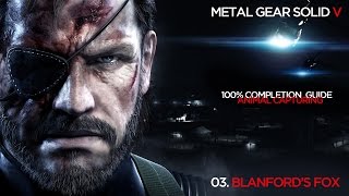 MGSV 100 Completion list Animal capturing 03 Blanfords Fox 60fps [upl. by Htiffirg390]