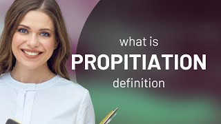 Propitiation • what is PROPITIATION definition [upl. by Asserrac]