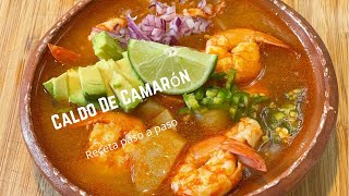 Caldo De Camarón Con Vegetales Y ChipotleReceta paso a paso [upl. by Eiramanitsirhc]